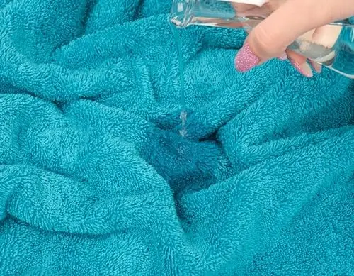 American Soft Linen 35x70 Jumbo Katta Hammom Sochiqi, 600 GSM 100% Paxtali Turk Hammom Sochiqi, Vanna Xonasi Plyaj va Basseyn uchun Katta Hashamatli Sochiq, Firuza Ko'k - 5