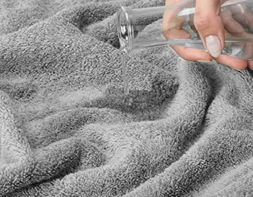 American Soft Linen 35x70 Jumbo Katta Vanna Sochiqi, 600 GSM 100% Paxta Turk Vanna Sochiqi, Vanna Xonasi, Plyaj va Basseyn uchun Katta Hajmli Hashamatli Vanna Sochiqi, Och Kulrang - 5