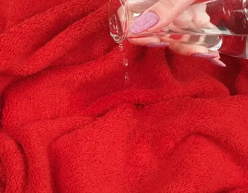 American Soft Linen 35x70 Jumbo Large Bath Towel, 600 GSM 100% Cotton Turkish Bath Sheet, Oversized Luxury Bath Towel for Bathroom Beach and Pool, Red - 5