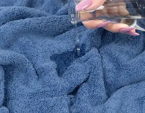 American Soft Linen 35x70 Jumbo Large Bath Towels, 600 GSM 100% Cotton Turkish Bath Sheet, Oversized Luxury Bath Towels for Bathroom Beach and Pool, Electric Blue - 6