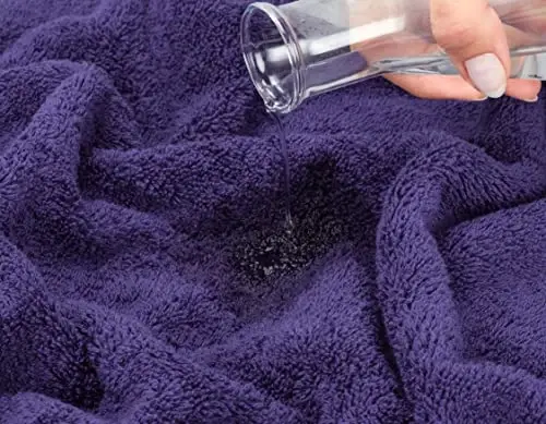 American Soft Linen 35x70 Jumbo Large Bath Towels, 600 GSM 100% Cotton Turkish Bath Sheet, Oversized Luxury Bath Towels for Bathroom Beach and Pool, Purple - 5