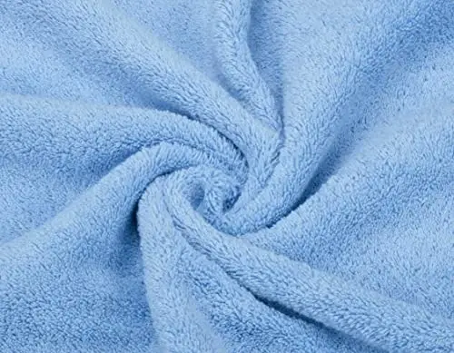 American Soft Linen Hashamatli 6 qismli sochiq to‘plami, 2 ta vanna sochiqi, 2 ta qo‘l sochiqi, 2 ta yuz sochiqi, 600 GSM 100% paxta Turk hammom sochiqlari, Ochiq ko‘k sochiq to‘plamlari - 1