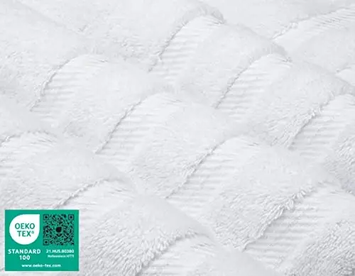 American Soft Linen Hashhamdor 4 qismli Vannaxona Sochiqlar To'plami, 600 GSM 100% Paxtali Turk Vannaxona Sochiqlari, 27x54 dyuym Juda Katta Dush Sochiqlari, Oq - 3