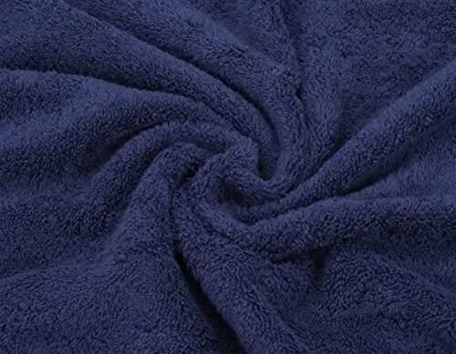 American Soft Linen Lüks 6 Parça Havlu Seti, 2 Banyo Havlusu 2 El Havlusu 2 Yüz Bezi, Banyo İçin 600 GSM %100 Pamuk Türk Havluları, Lacivert Havlu Setleri - AMERICAN SOFT LINEN