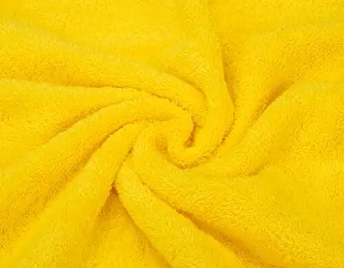 American Soft Linen Lüks 6 Parça Havlu Seti, 2 Banyo Havlusu 2 El Havlusu 2 Yüz Havlusu, Banyo İçin 600 GSM %100 Pamuk Türk Havluları, Sarı Havlu Setleri - 1