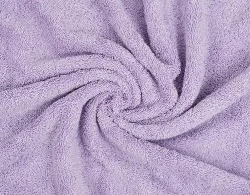 American Soft Linen Luxury 6 Piece Towel Set, 2 Bath Towels 2 Hand Towel 2 Washcloths, 600 GSM 100% Cotton Turkish Towels for Bathroom, Lilac Towel Sets 