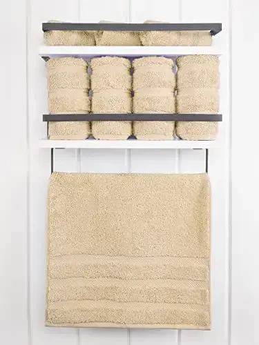 American Soft Linen Luxury Hand Towels for Bathroom, 600 GSM 100% Cotton Turkish 4 Piece Hand Towel Set, 600 GSM Hand Face Towels for Kitchen, Beige Hand Towels - 3