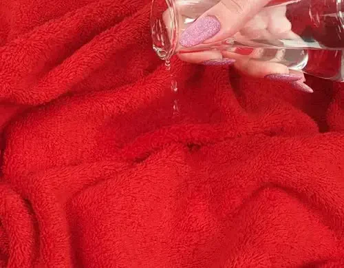 American Soft Linen Oversized Bath Sheet 40x80 Extra Large for Bathroom, 600 GSM 100% Cotton Turkish Jumbo Bathsheet Towels for Adults, Red Bath Sheet - 5