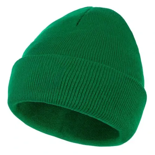 American Trends Winter Hats for Men Women Cuffed Beanies Hat Soft Plain Knit Hats Skull Caps - MODAZONE