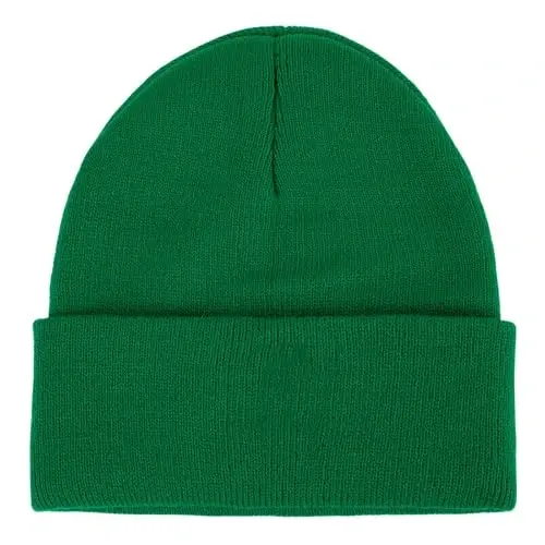 American Trends Winter Hats for Men Women Cuffed Beanies Hat Soft Plain Knit Hats Skull Caps - MODAZONE (1)