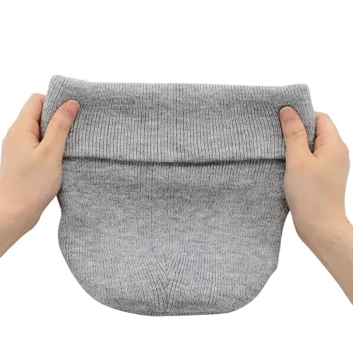 American Trends Winter Hats for Men Women Cuffed Beanies Hat Soft Plain Knit Hats Skull Caps - 5