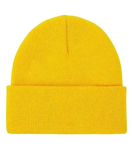 American Trends Winter Hats for Men Women Cuffed Beanies Hat Soft Plain Knit Hats Skull Caps 