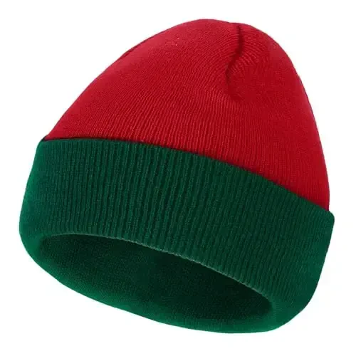 American Trends Winter Hats for Men Women Cuffed Beanies Hat Soft Plain Knit Hats Skull Caps - 3