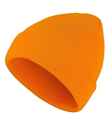 American Trends Winter Hats for Men Women Cuffed Beanies Hat Soft Plain Knit Hats Skull Caps - 4