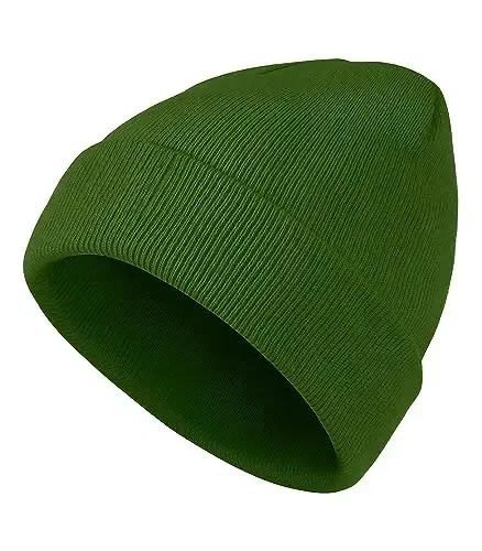 American Trends Winter Hats for Men Women Cuffed Beanies Hat Soft Plain Knit Hats Skull Caps - 4