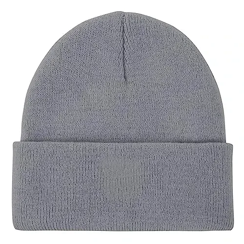 American Trends Winter Hats for Men Women Cuffed Beanies Hat Soft Plain Knit Hats Skull Caps 