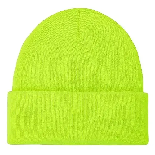 American Trends Winter Hats for Men Women Cuffed Beanies Hat Soft Plain Knit Hats Skull Caps - AMERICAN