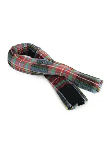 American Trends Women's Cozy Warm Winter Fall Blanket Scarf Stylish Soft Chunky Checked Giant Scarves Shawls - 3