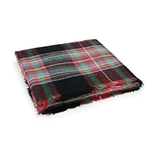 American Trends Womens Fall Winter Scarf Plaid Tassel Soft Warm Blanket Scarves Womens Shawl Wraps - 5