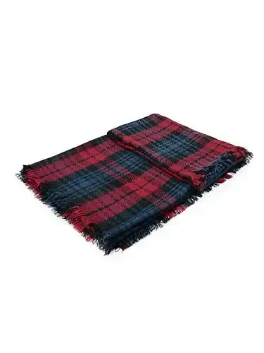 American Trends Womens Fall Winter Scarf Plaid Tassel Soft Warm Blanket Scarves Womens Shawl Wraps - 6