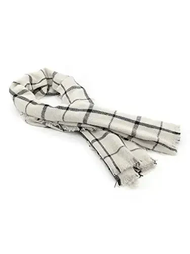 American Trends Womens Kuzgi Qishki Sharf Plaid Tassel Yumshoq Issiq Adyol Sharflar Ayollar Ro'mol O'ramlari - 6