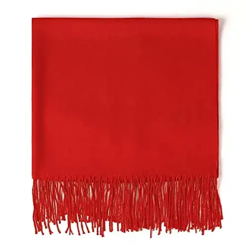 AMERICHAMP Super Soft Elegant Scarf for Women Men CasModazoneere Feel Winter Fall Fashion fringe Gift Lightweight solid cozy - MODAZONE (1)