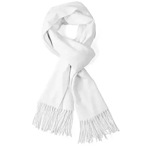 AMERICHAMP Super Soft Elegant Scarf for Women Men CasModazoneere Feel Winter Fall Fashion fringe Gift Lightweight solid cozy - MODAZONE