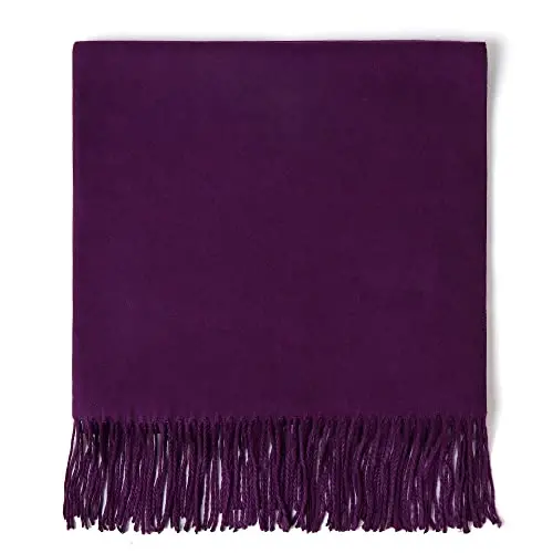 AMERICHAMP Super Soft Elegant Scarf for Women Men CasModazoneere Feel Winter Fall Fashion fringe Gift Lightweight solid cozy - AMERICHAMP (1)