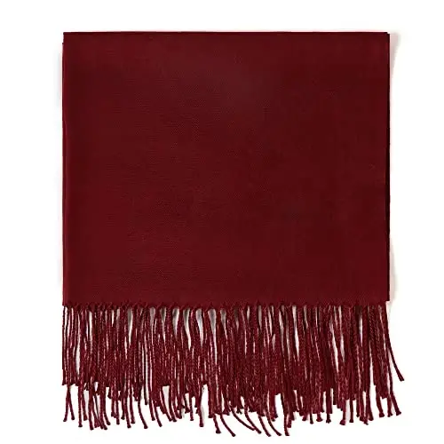 AMERICHAMP Super Soft Elegant Scarf for Women Men CasModazoneere Feel Winter Fall Fashion fringe Gift Lightweight solid cozy - 2