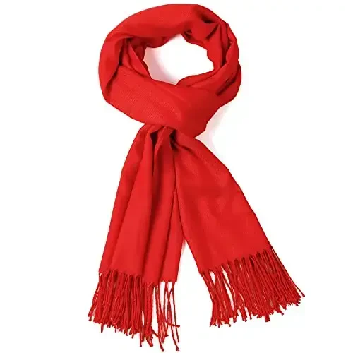 AMERICHAMP Super Soft Elegant Scarf for Women Men CasModazoneere Feel Winter Fall Fashion fringe Gift Lightweight solid cozy - 1
