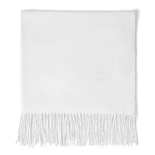 AMERICHAMP Super Soft Elegant Scarf for Women Men CasModazoneere Feel Winter Fall Fashion fringe Gift Lightweight solid cozy - 2