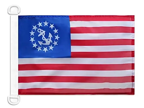 United States Civil Ensign NAUTICAL Flag 18'' x 12'' - USA - US - American merchant flags 30 x 45 cm. - Banner 12x18 in for boat - AZ FLAG - 1