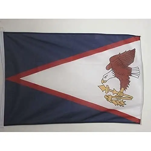 Amerika Samoasi NAUTICAL Bayrog'i 18'' x 12'' - Amerika Samoasi bayroqlari 30 x 45 sm. - Qayiq uchun Banner 12x18 dyuym - AZ BAYROQ 