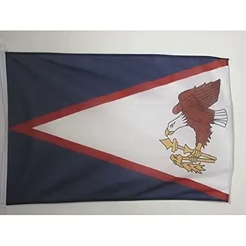Amerika Samoasi NAUTICAL Bayrog'i 18'' x 12'' - Amerika Samoasi bayroqlari 30 x 45 sm. - Qayiq uchun Banner 12x18 dyuym - AZ BAYROQ - 1
