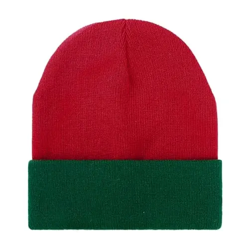 American Trends Winter Hats for Men Women Cuffed Beanies Hat Soft Plain Knit Hats Skull Caps - 4