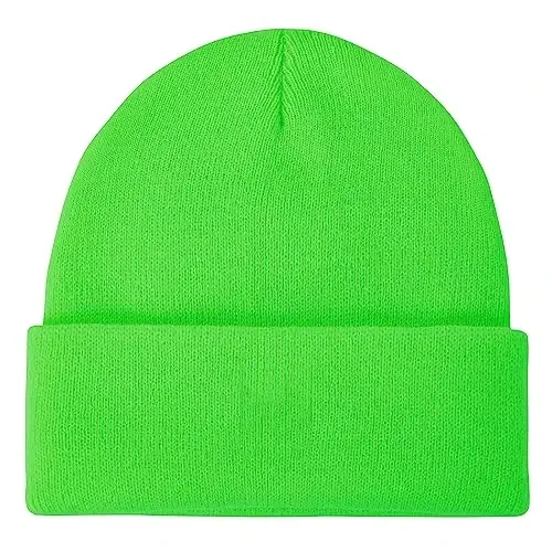 American Trends Winter Hats for Men Women Cuffed Beanies Hat Soft Plain Knit Hats Skull Caps - 1