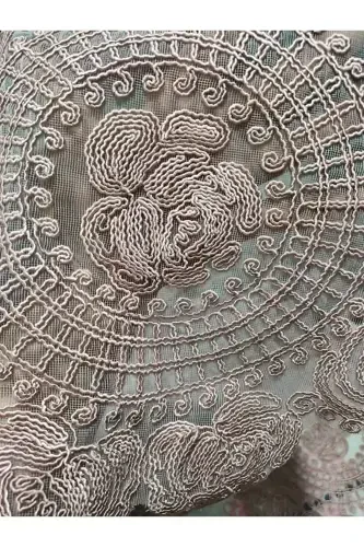 Amerikan Servis, 1 Runner 6 Supla Ovqatlanish Servis To'plami, Stol Yopqichi To'plami, Servis Taqdimot To'plami - Pudra-Pudra - 4