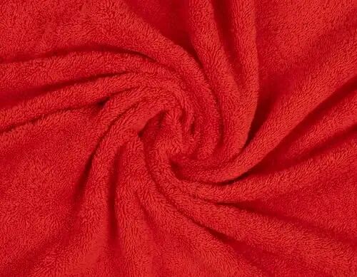 Amerikan Soft Linen Lüks 6 Parça Havlu Seti, 2 Banyo Havlusu, 2 El Havlusu, 2 Yüz Havlusu, Banyo İçin 600 GSM %100 Pamuk Türk Havluları, Kırmızı Havlu Setleri - 5