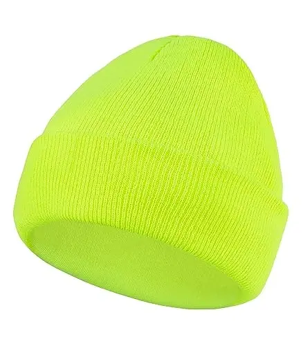 American Trends Winter Hats for Men Women Cuffed Beanies Hat Soft Plain Knit Hats Skull Caps - 2