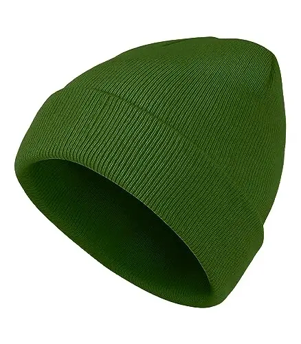 American Trends Winter Hats for Men Women Cuffed Beanies Hat Soft Plain Knit Hats Skull Caps - 4