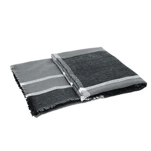 American Trends Women's Cozy Warm Winter Fall Blanket Scarf Stylish Soft Chunky Checked Giant Scarves Shawls - 4