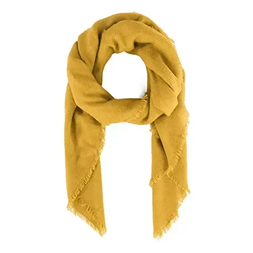 American Trends Women's Cozy Warm Winter Fall Blanket Scarf Stylish Soft Chunky Checked Giant Scarves Shawls - 2