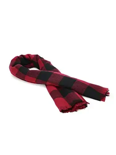 American Trends Women's Cozy Warm Winter Fall Blanket Scarf Stylish Soft Chunky Checked Giant Scarves Shawls - 5