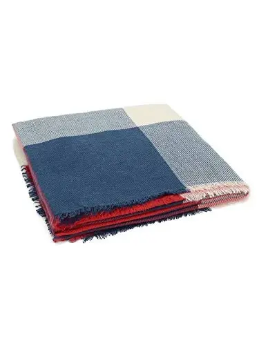 American Trends Women's Cozy Warm Winter Fall Blanket Scarf Stylish Soft Chunky Checked Giant Scarves Shawls - 5