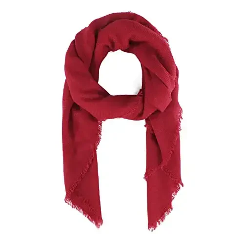 American Trends Women's Cozy Warm Winter Fall Blanket Scarf Stylish Soft Chunky Checked Giant Scarves Shawls - AMERICAN (1)