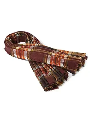 American Trends Women's Cozy Warm Winter Fall Blanket Scarf Stylish Soft Chunky Checked Giant Scarves Shawls - 5