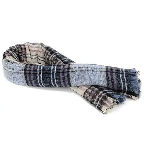 American Trends Womens Fall Winter Scarf Plaid Tassel Soft Warm Blanket Scarves Womens Shawl Wraps - 5