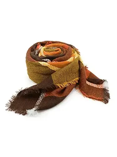 American Trends Womens Fall Winter Scarf Plaid Tassel Soft Warm Blanket Scarves Womens Shawl Wraps - 3