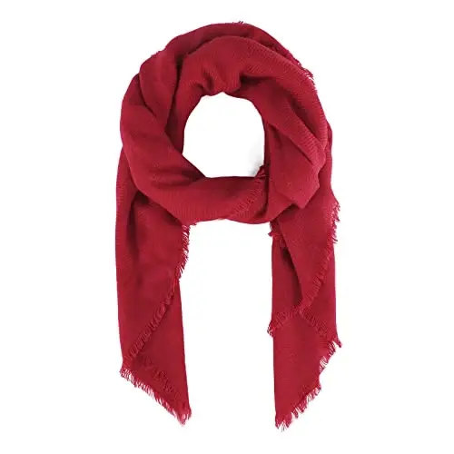 American Trends Womens Fall Winter Scarf Plaid Tassel Soft Warm Blanket Scarves Womens Shawl Wraps - 2