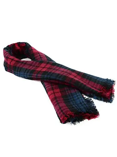 American Trends Womens Fall Winter Scarf Plaid Tassel Soft Warm Blanket Scarves Womens Shawl Wraps - 5